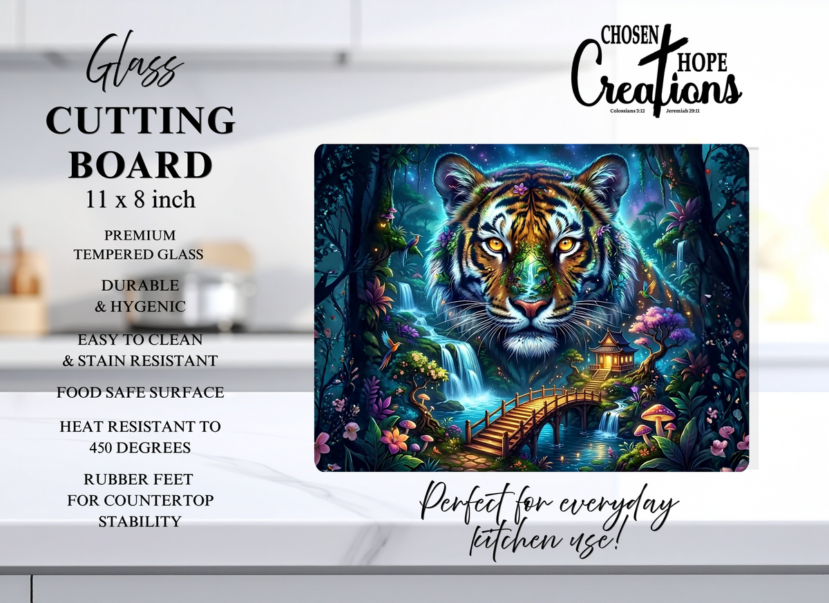 Elevate Your Culinary Experience with the Tiger Fantasy Cutting Board