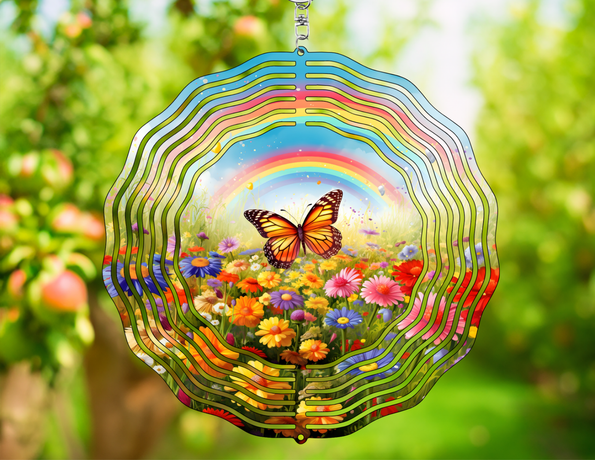 Elevate Your Garden with the Monarch Butterfly Wind Spinner