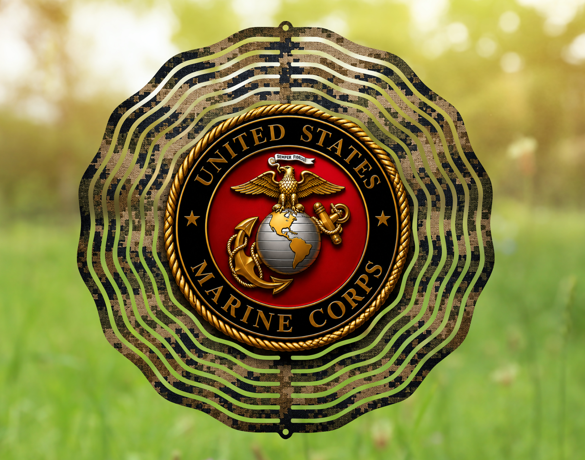 Show Your Pride with the United States Marine Corps Wind Spinner