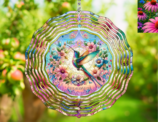 Hummingbird Wind Spinner: Enchant Your Outdoor Space with Nature's Beauty