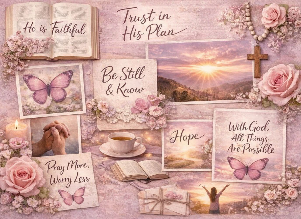 Faith & Flowers Cutting Board | A Daily Reminder of Love and Hope