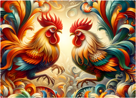 Rooster Glass Cutting Board – Stunning Tempered Glass Design 8×11