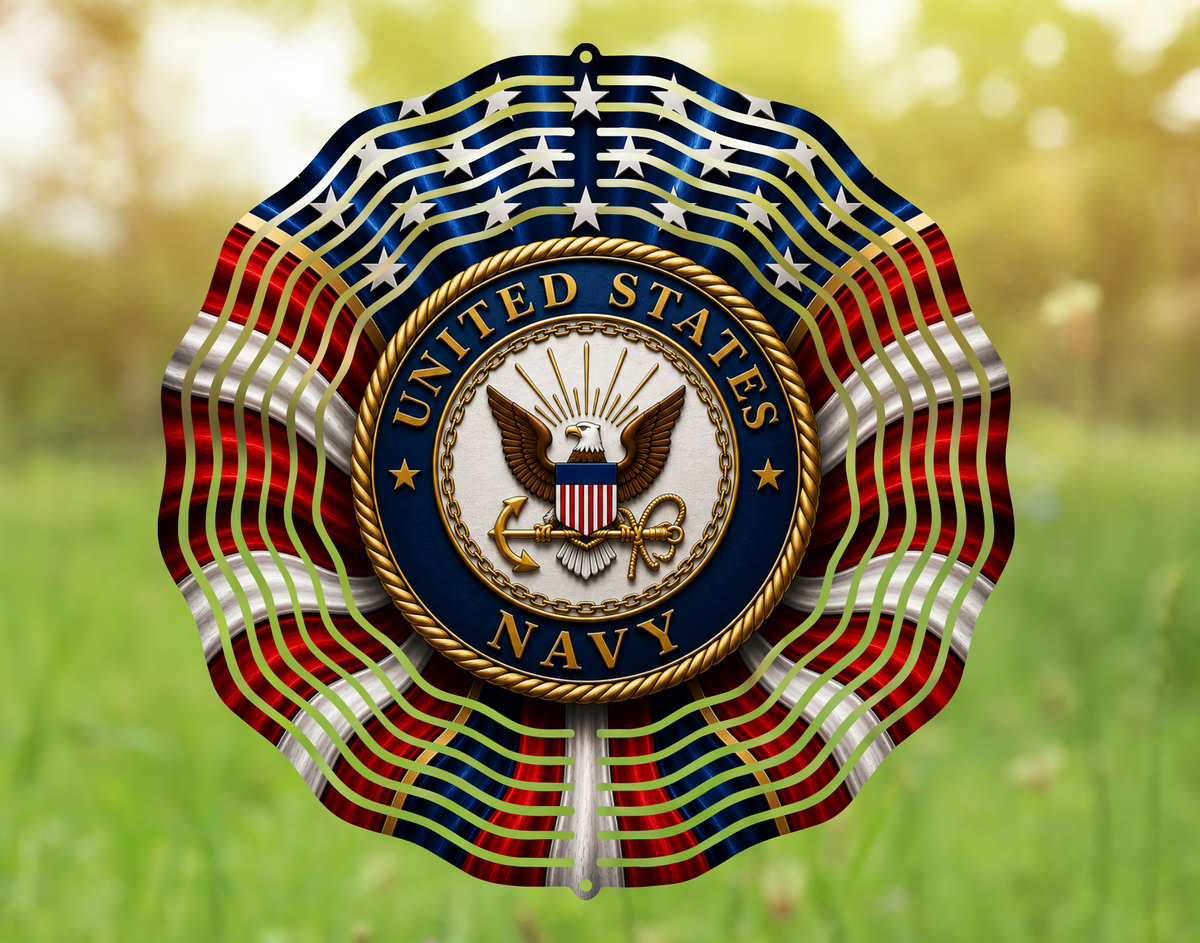 United States Navy Wind Spinner — A Timeless Tribute to Courage and Honor