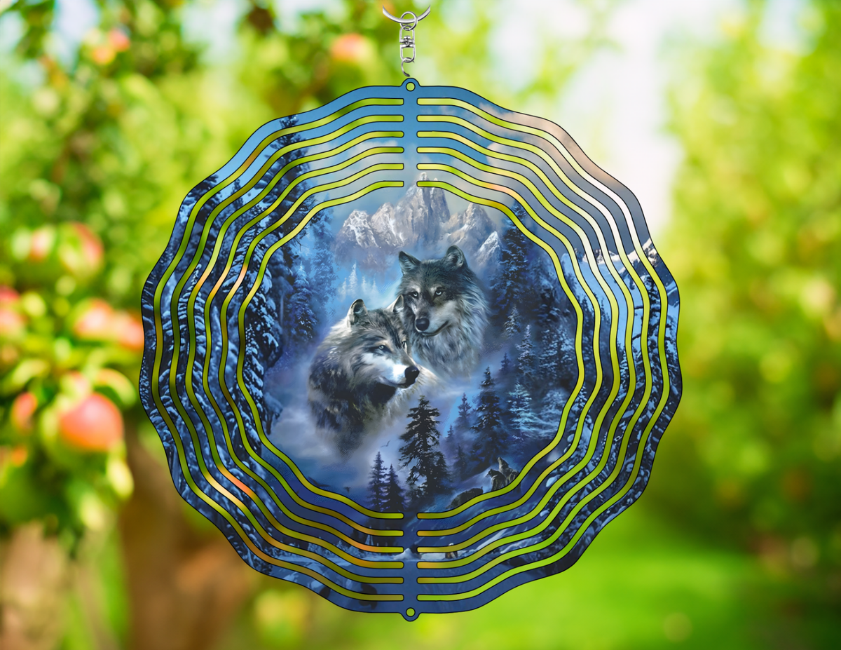 Enchanting Wolf Wind Spinner - Bring the Wild into Your Home!