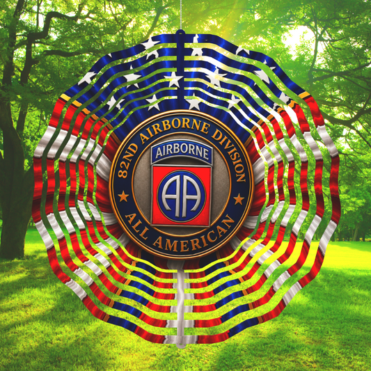Honor Their Legacy with the 82nd Airborne Patriotic Wind Spinner