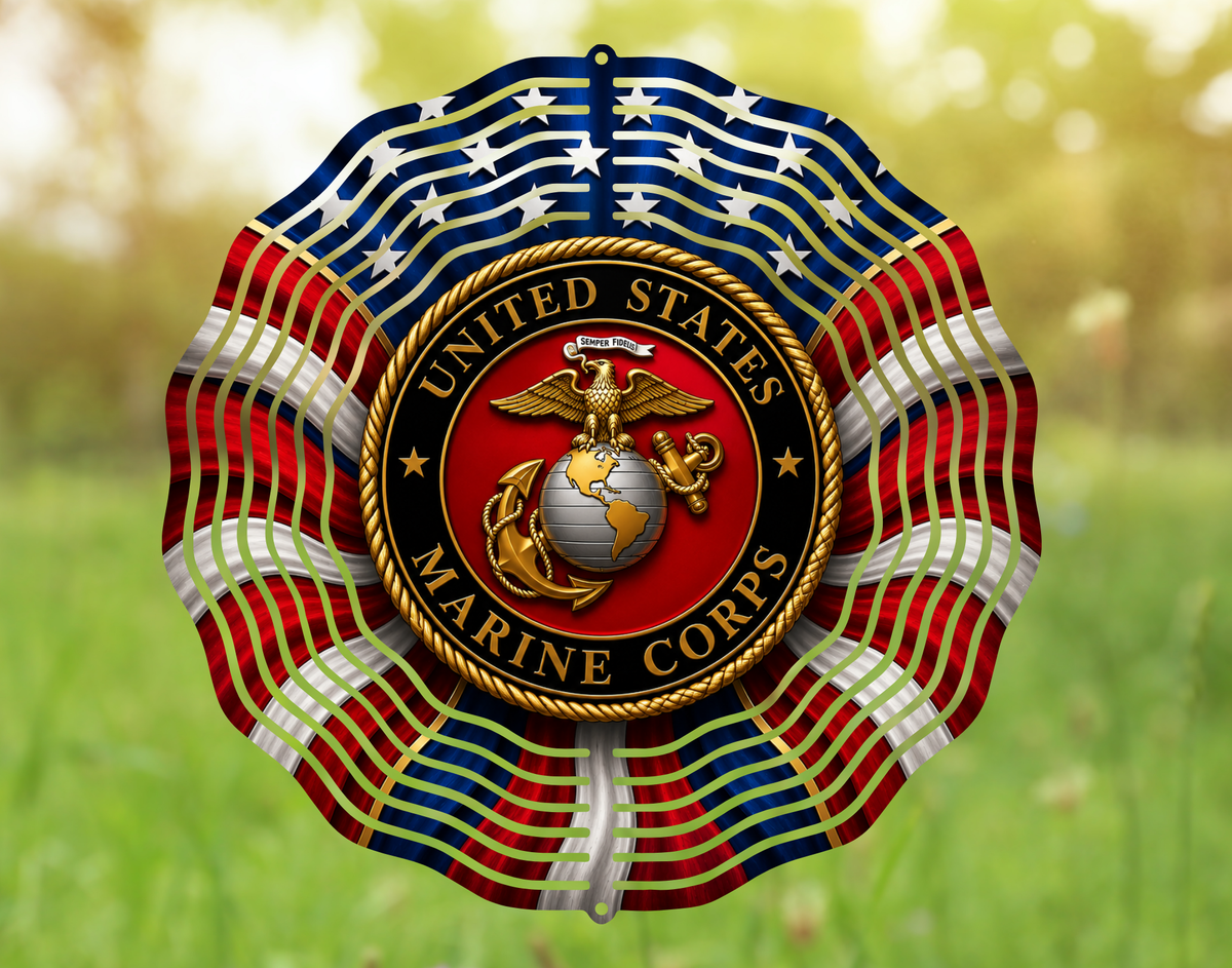 Elevate Your Space with the United States Marine Corps Wind Spinner
