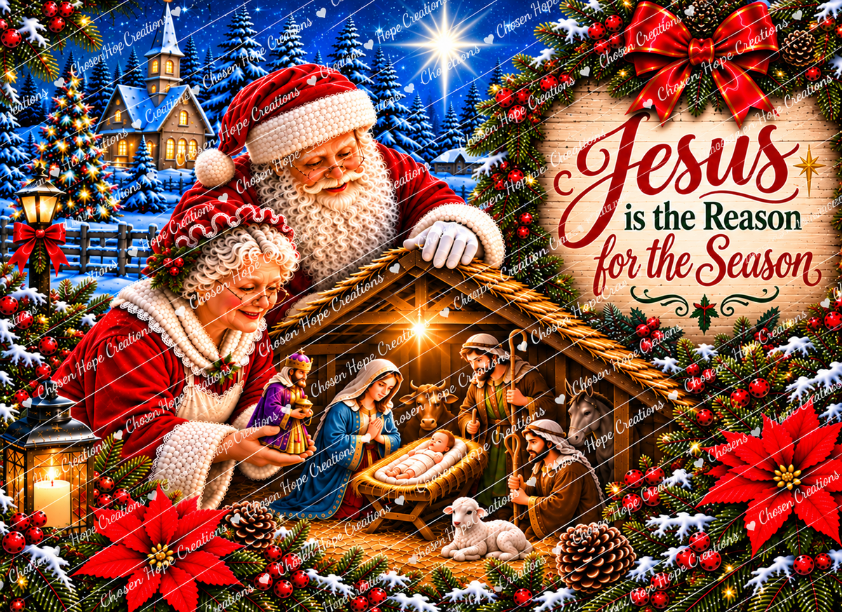 Celebrate the Season with Our St. Nicholas Nativity Christmas Cutting Board
