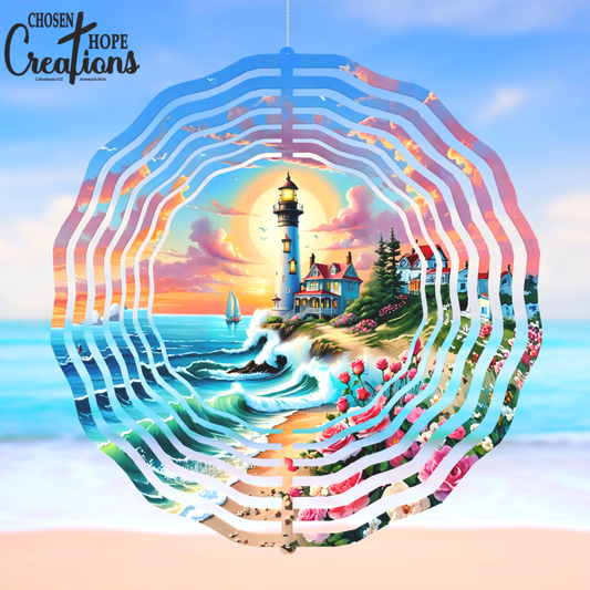 Lighthouse Wind Spinner: Transform Your Outdoor Oasis