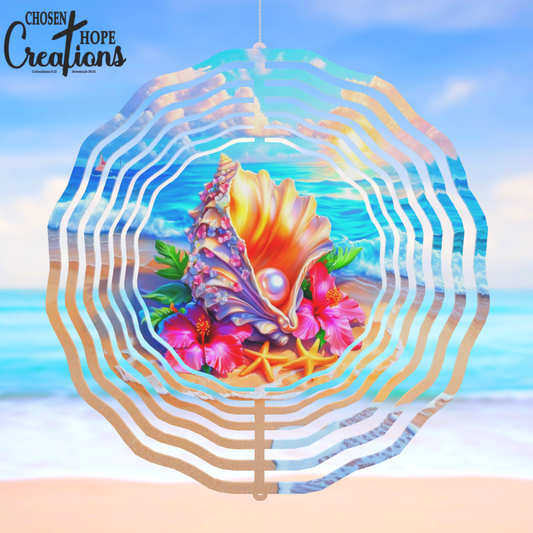Transform Your Space with the Stunning Conch Shell Wind Spinner