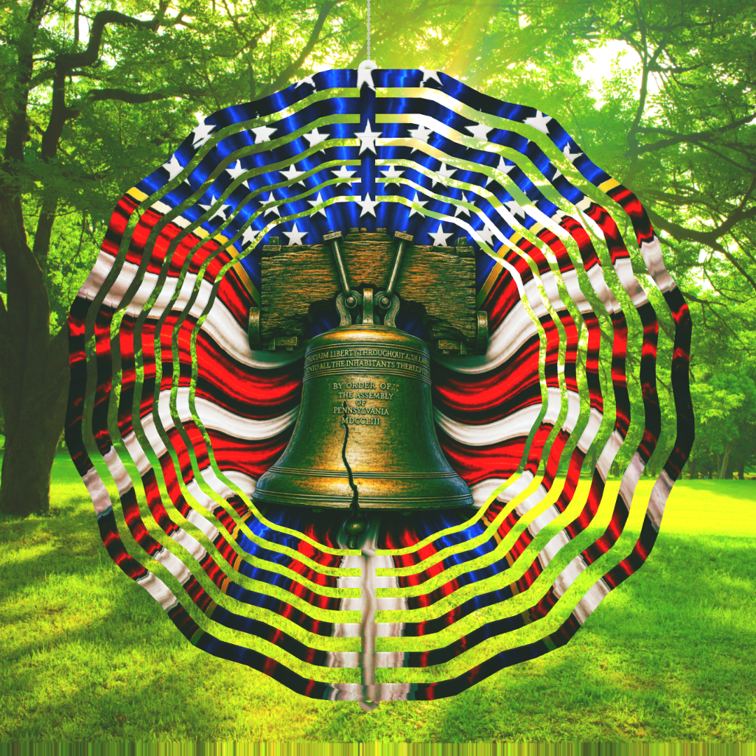Celebrate Freedom with the Liberty Bell Wind Spinner – A Symbol of American Pride