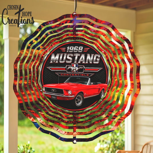 Revitalize Your Space with the 1968 Mustang Convertible Wind Spinner