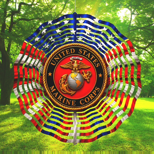 Elevate Your Space with the United States Marine Corps Wind Spinner