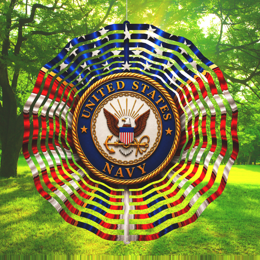 United States Navy Wind Spinner — A Timeless Tribute to Courage and Honor
