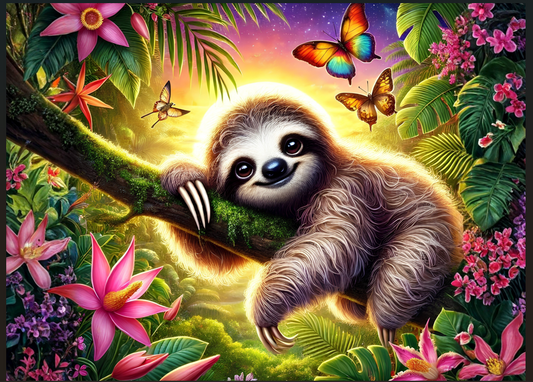 Sloth Tempered Glass Cutting Board – Bring Joy to Your Kitchen
