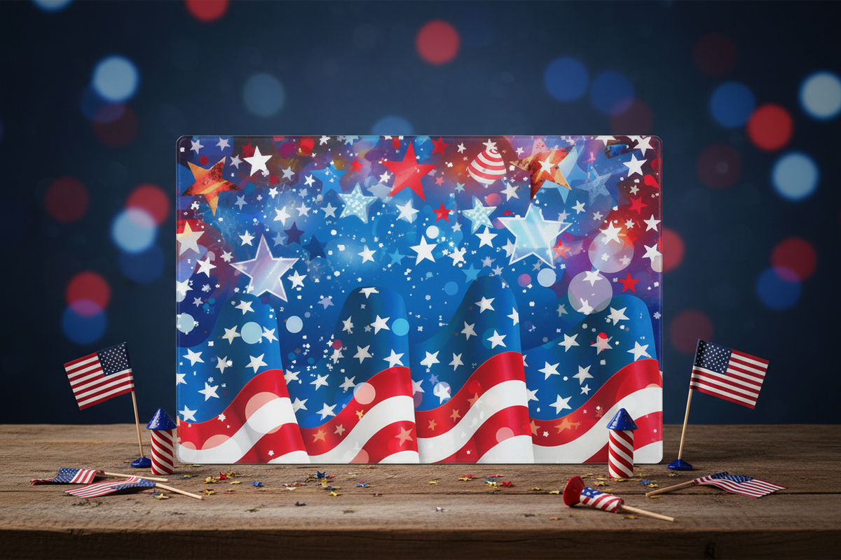 Premium horizontal standing display