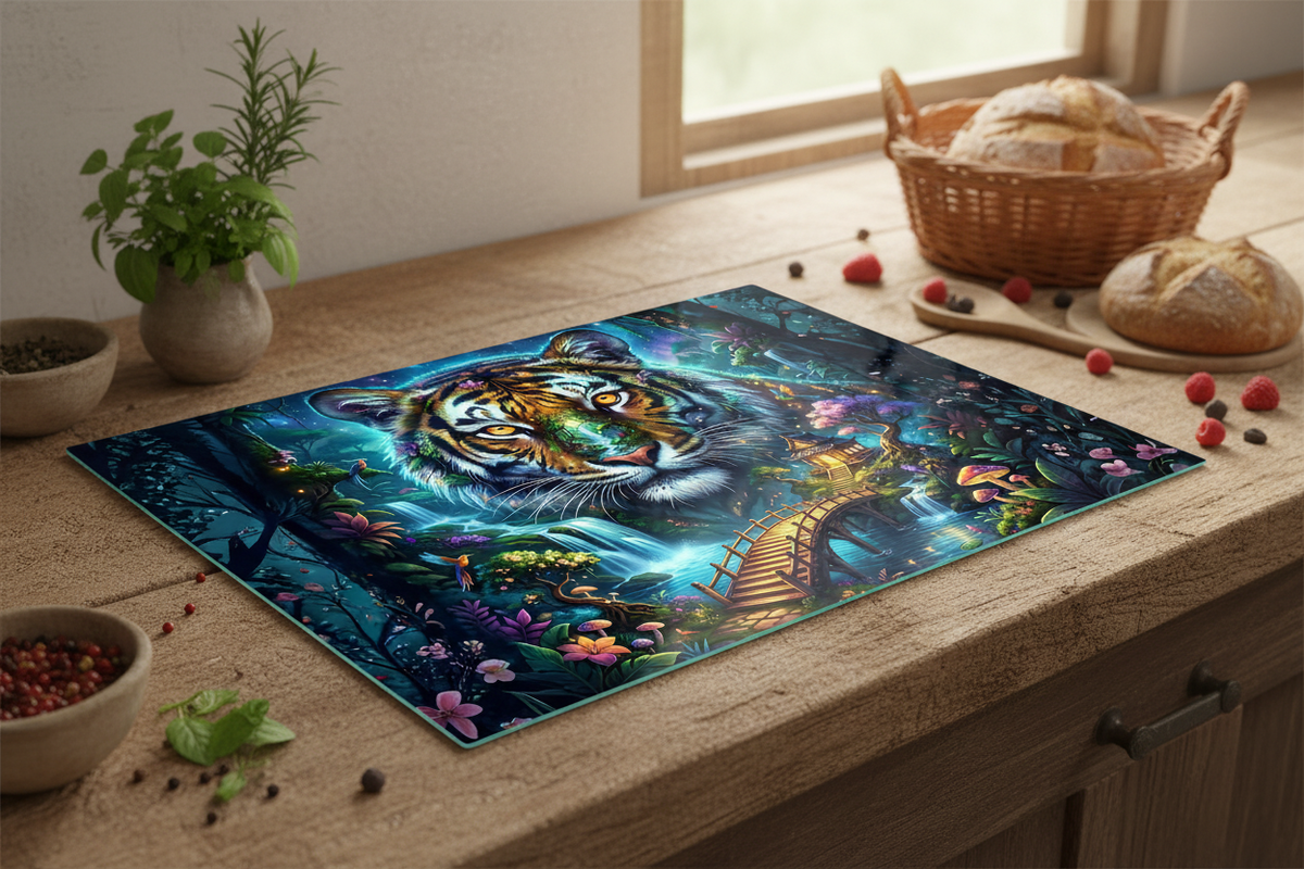 Elevate Your Culinary Experience with the Tiger Fantasy Cutting Board