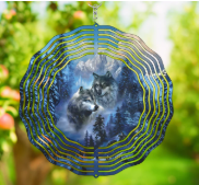 Enchanting Wolf Wind Spinner - Bring the Wild into Your Home!