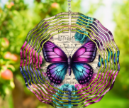 Enchant Your Outdoor Space with the Rainbow Butterfly Wind Spinner