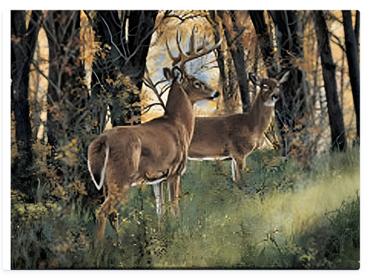 Whitetail Deer Cutting Board - Elevate Your Culinary Experience with Autumn Forest Beauty