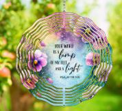 Thy Word is a Lamp Wind Spinner — Illuminate Your Path with Divine Inspiration
