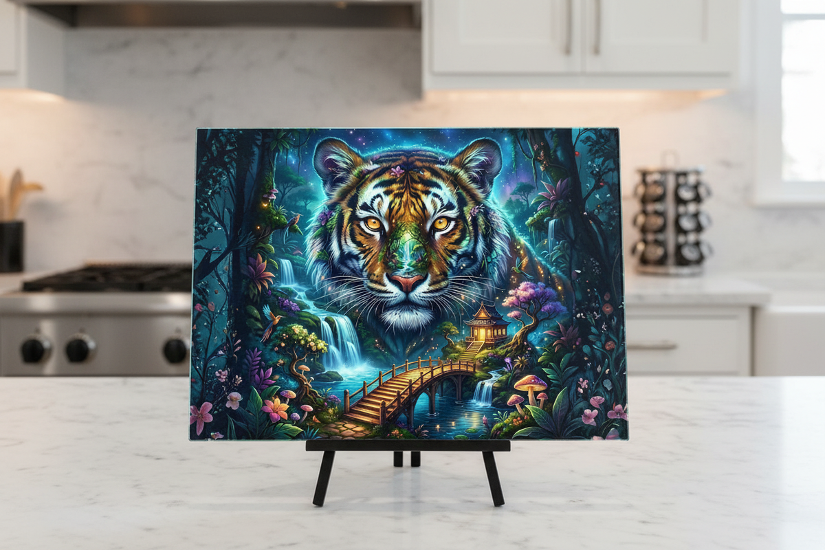 Elevate Your Culinary Experience with the Tiger Fantasy Cutting Board