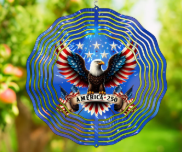 America 250 Eagle Wind Spinner - Celebrate Freedom with Patriotic Elegance