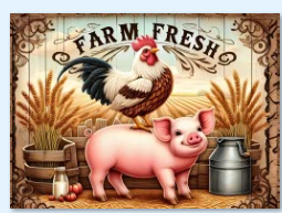 Farmhouse Vintage Cutting Board – Charming 8×11 Tempered Glass Design
