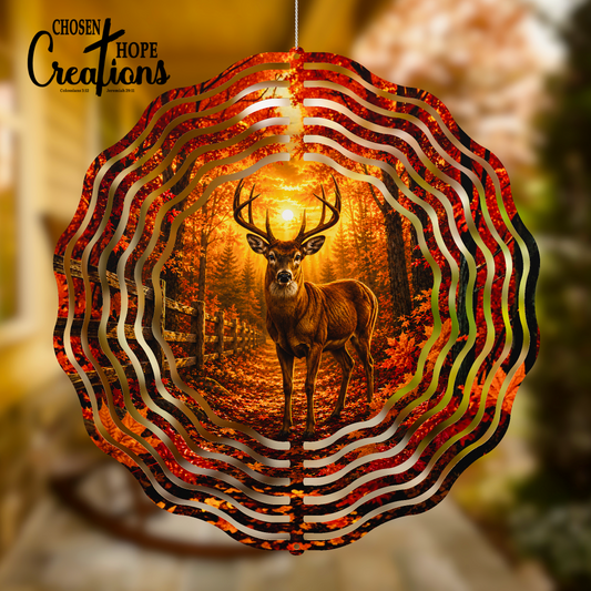 Majestic Buck Wind Spinner – Enchant Your Outdoors with Nature's Beauty