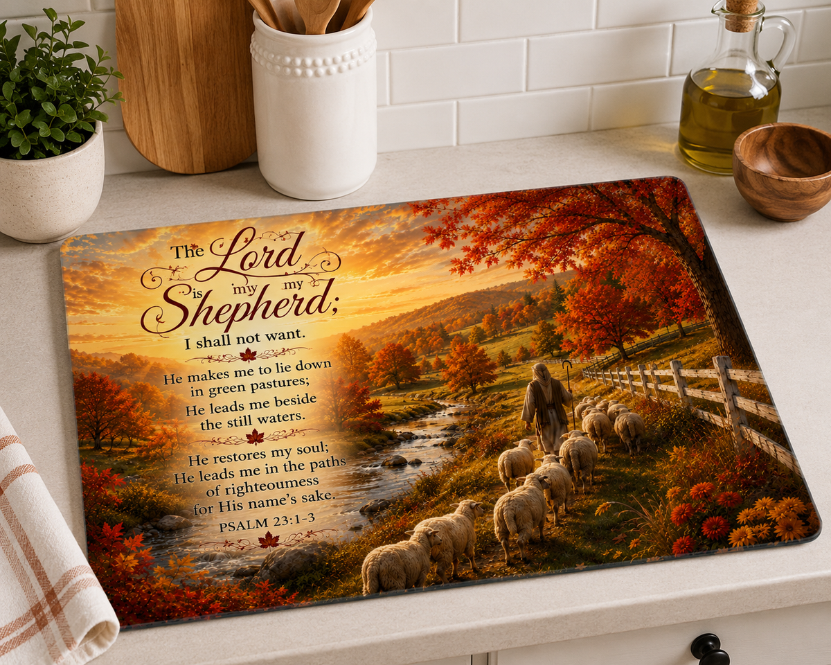 Experience God's Comfort with Our Psalm 23 Inspired Cutting Board