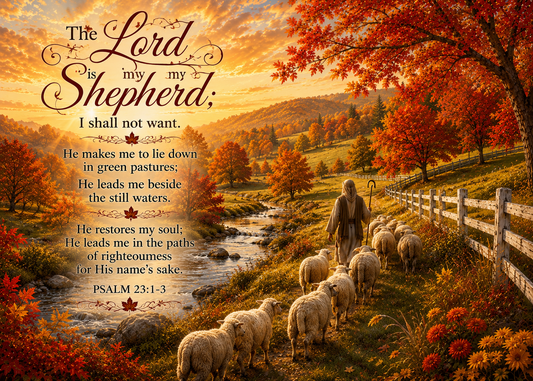 Experience God's Comfort with Our Psalm 23 Inspired Cutting Board